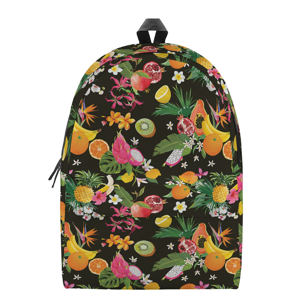 Tropical Paradise Fruits Pattern Print Backpack