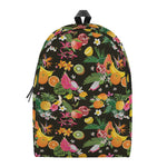 Tropical Paradise Fruits Pattern Print Backpack