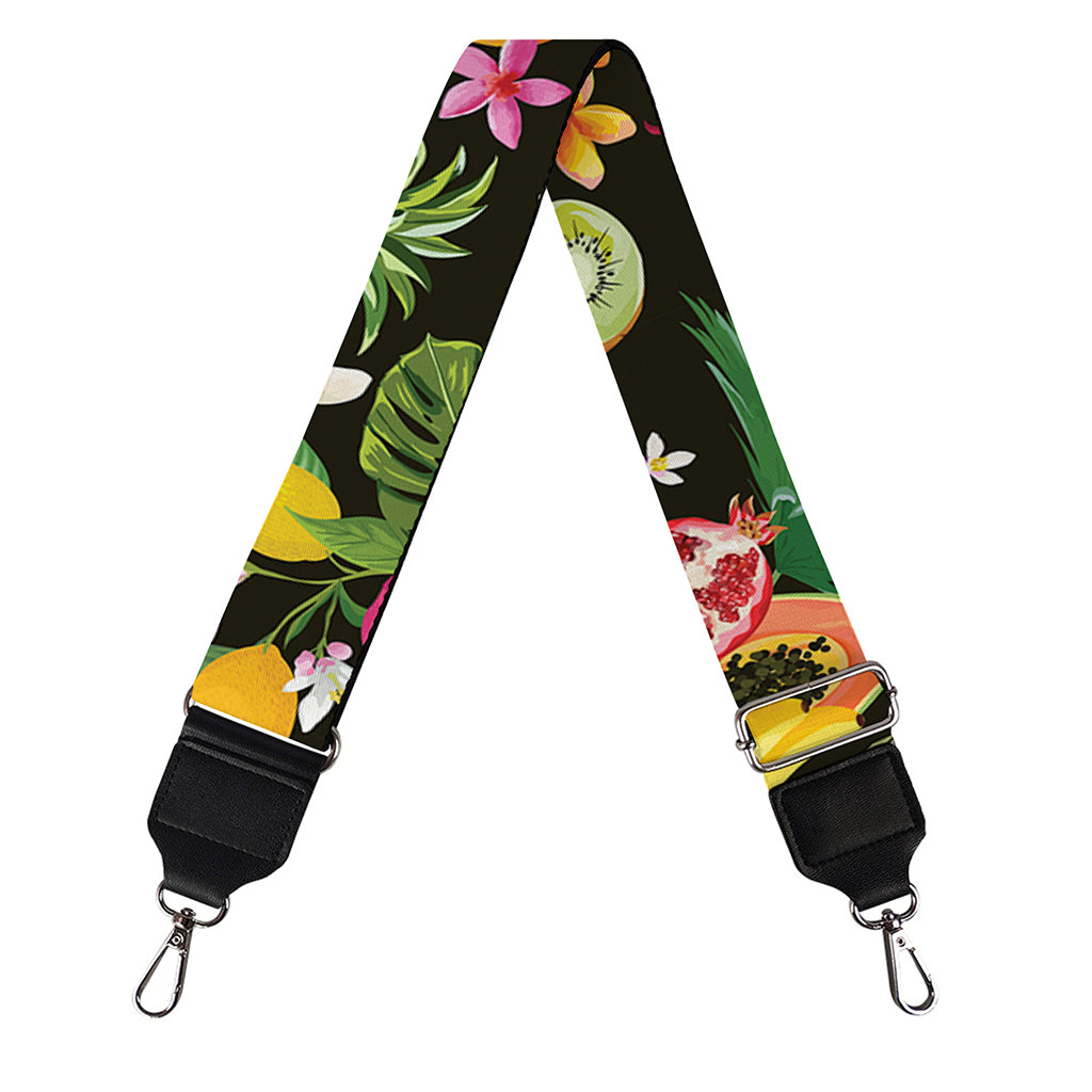 Tropical Paradise Fruits Pattern Print Bag Strap