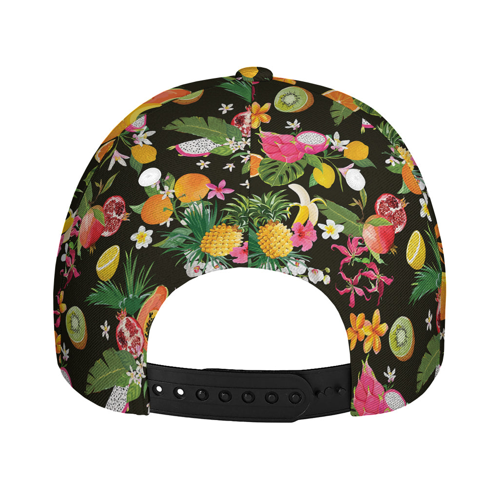 Tropical Paradise Fruits Pattern Print Baseball Cap