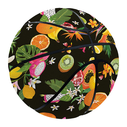 Tropical Paradise Fruits Pattern Print Basketball