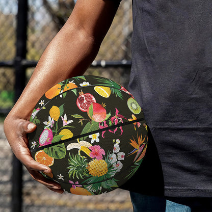 Tropical Paradise Fruits Pattern Print Basketball