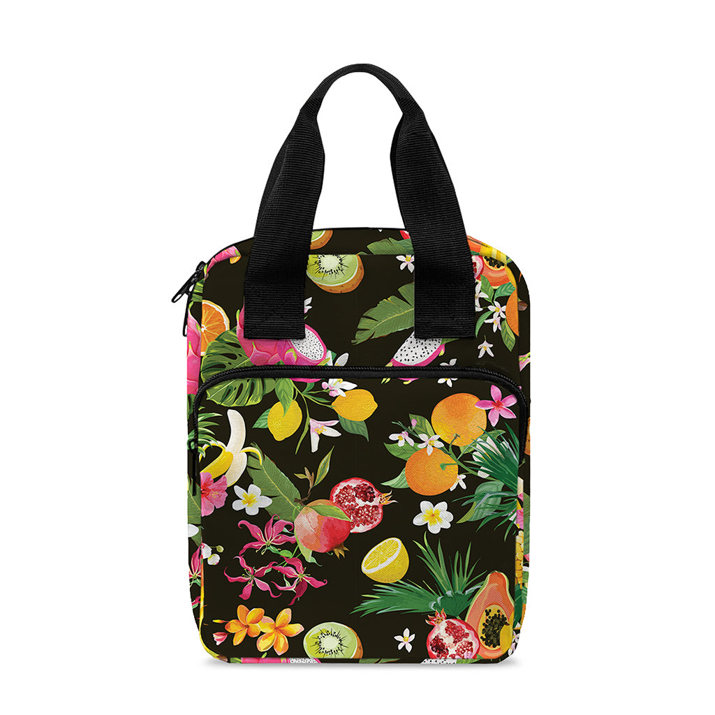 Tropical Paradise Fruits Pattern Print Bible Tote Bag