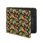 Tropical Paradise Fruits Pattern Print Bifold Wallet