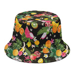 Tropical Paradise Fruits Pattern Print Bucket Hat