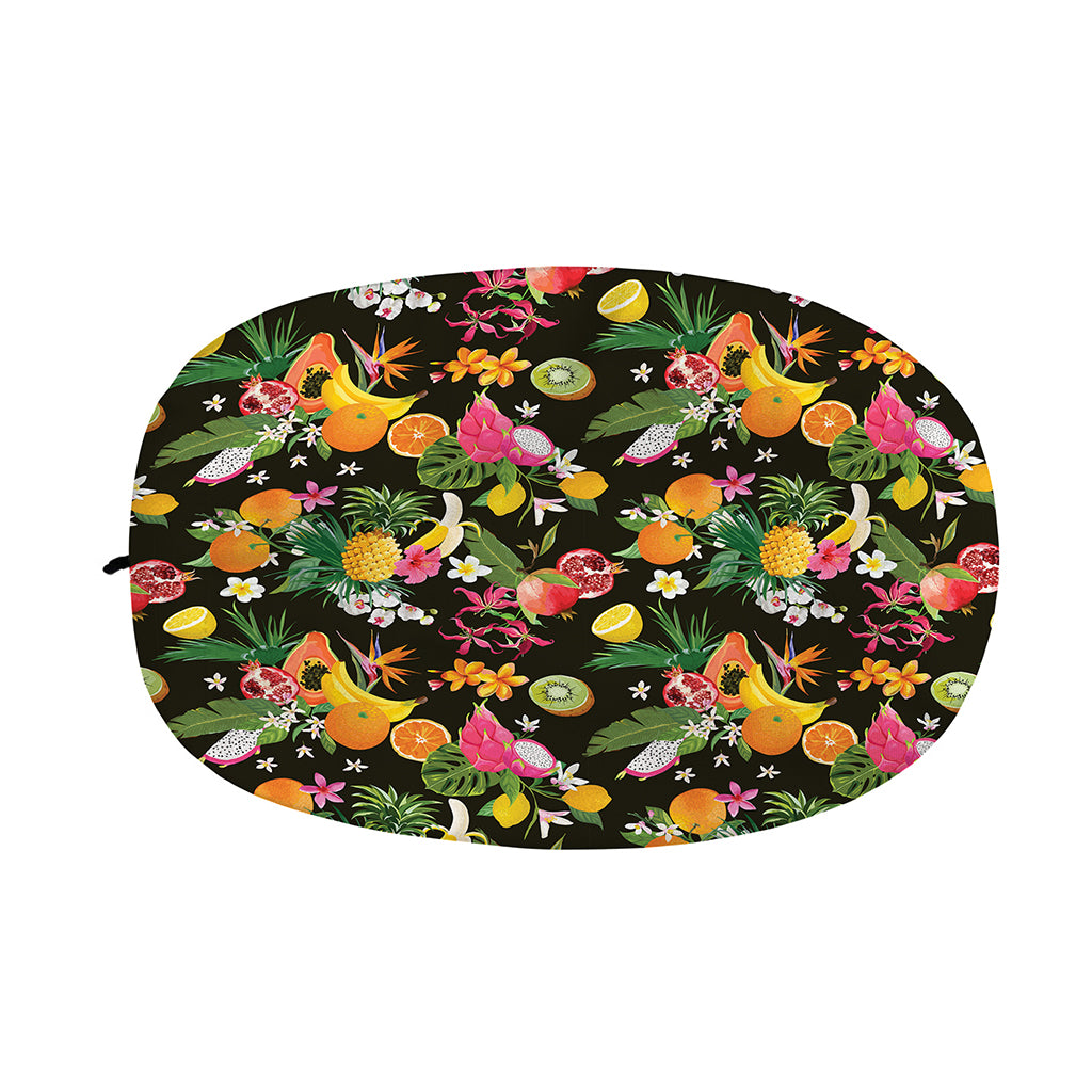 Tropical Paradise Fruits Pattern Print Car Side Mirror Covers