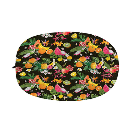 Tropical Paradise Fruits Pattern Print Car Side Mirror Covers
