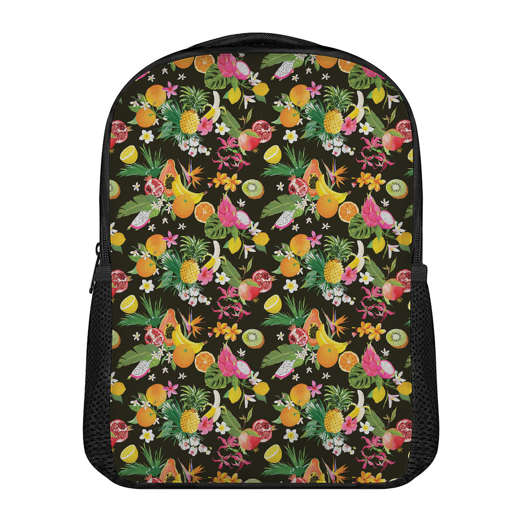 Tropical Paradise Fruits Pattern Print Casual Backpack