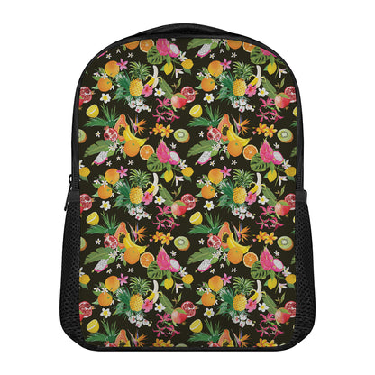 Tropical Paradise Fruits Pattern Print Casual Backpack