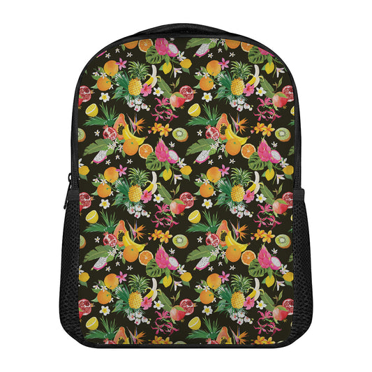 Tropical Paradise Fruits Pattern Print Casual Backpack