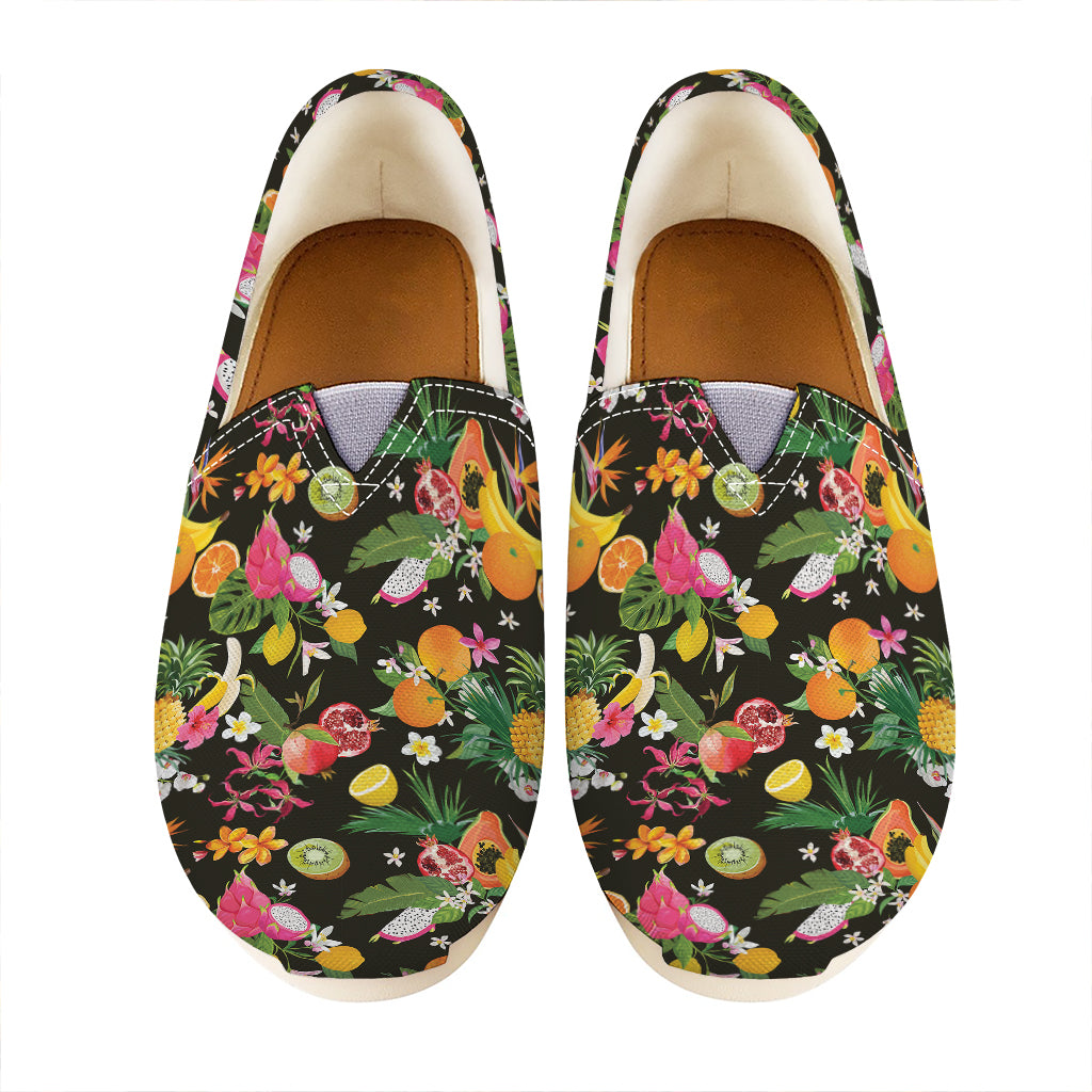 Tropical Paradise Fruits Pattern Print Casual Shoes