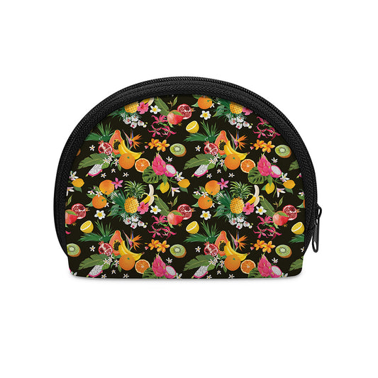 Tropical Paradise Fruits Pattern Print Coin Purse