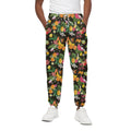 Tropical Paradise Fruits Pattern Print Cotton Sweatpants