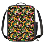 Tropical Paradise Fruits Pattern Print Crossbody Lunch Bag