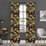 Tropical Paradise Fruits Pattern Print Curtain