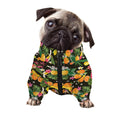 Tropical Paradise Fruits Pattern Print Dog Zip Up Jacket