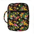 Tropical Paradise Fruits Pattern Print Front Pocket Bible Bag