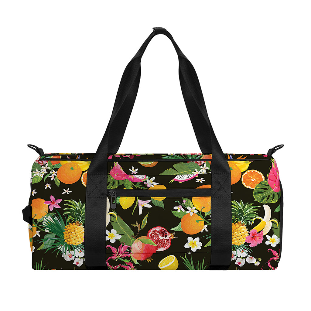 Tropical Paradise Fruits Pattern Print Gym Bag