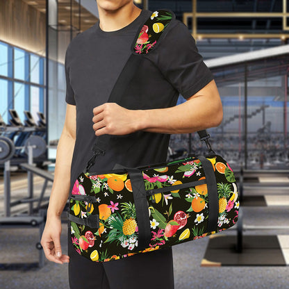 Tropical Paradise Fruits Pattern Print Gym Bag