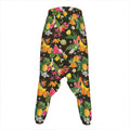 Tropical Paradise Fruits Pattern Print Hammer Pants