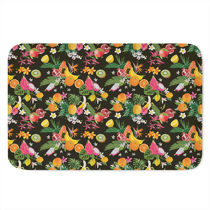 Tropical Paradise Fruits Pattern Print Indoor Door Mat