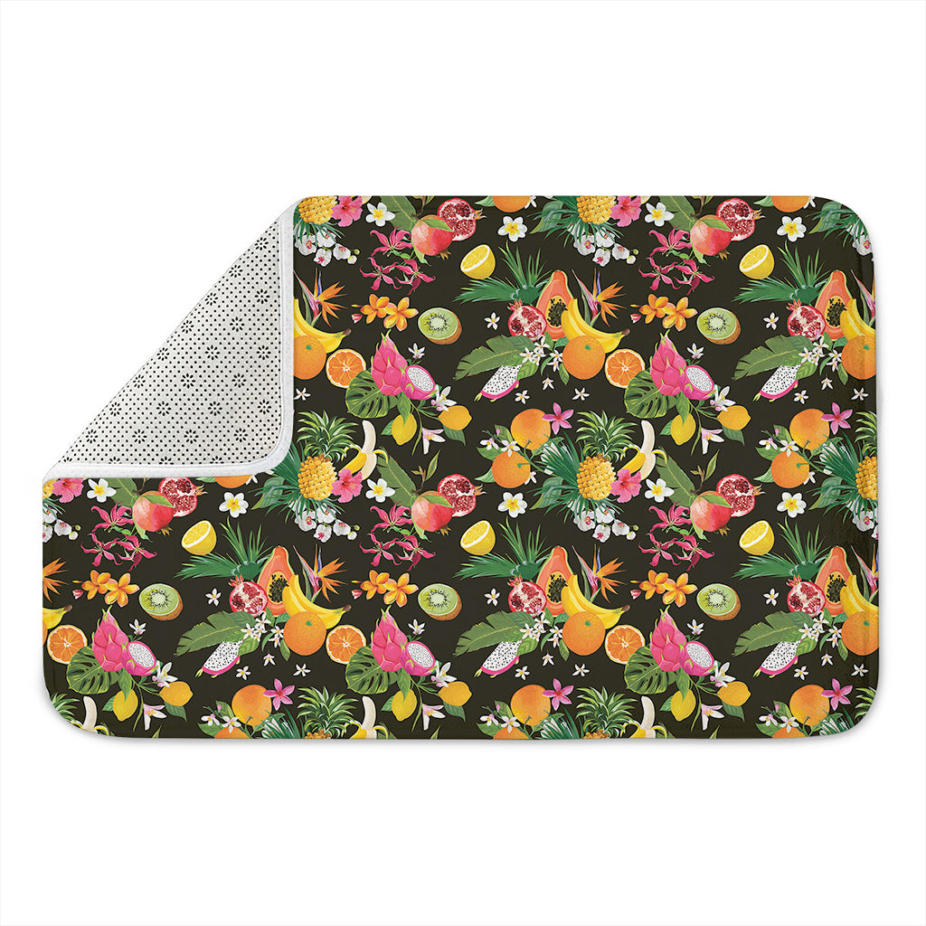 Tropical Paradise Fruits Pattern Print Indoor Door Mat