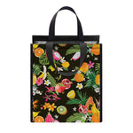 Tropical Paradise Fruits Pattern Print Insulated Lunch Tote