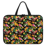Tropical Paradise Fruits Pattern Print Laptop Sleeve With Handle