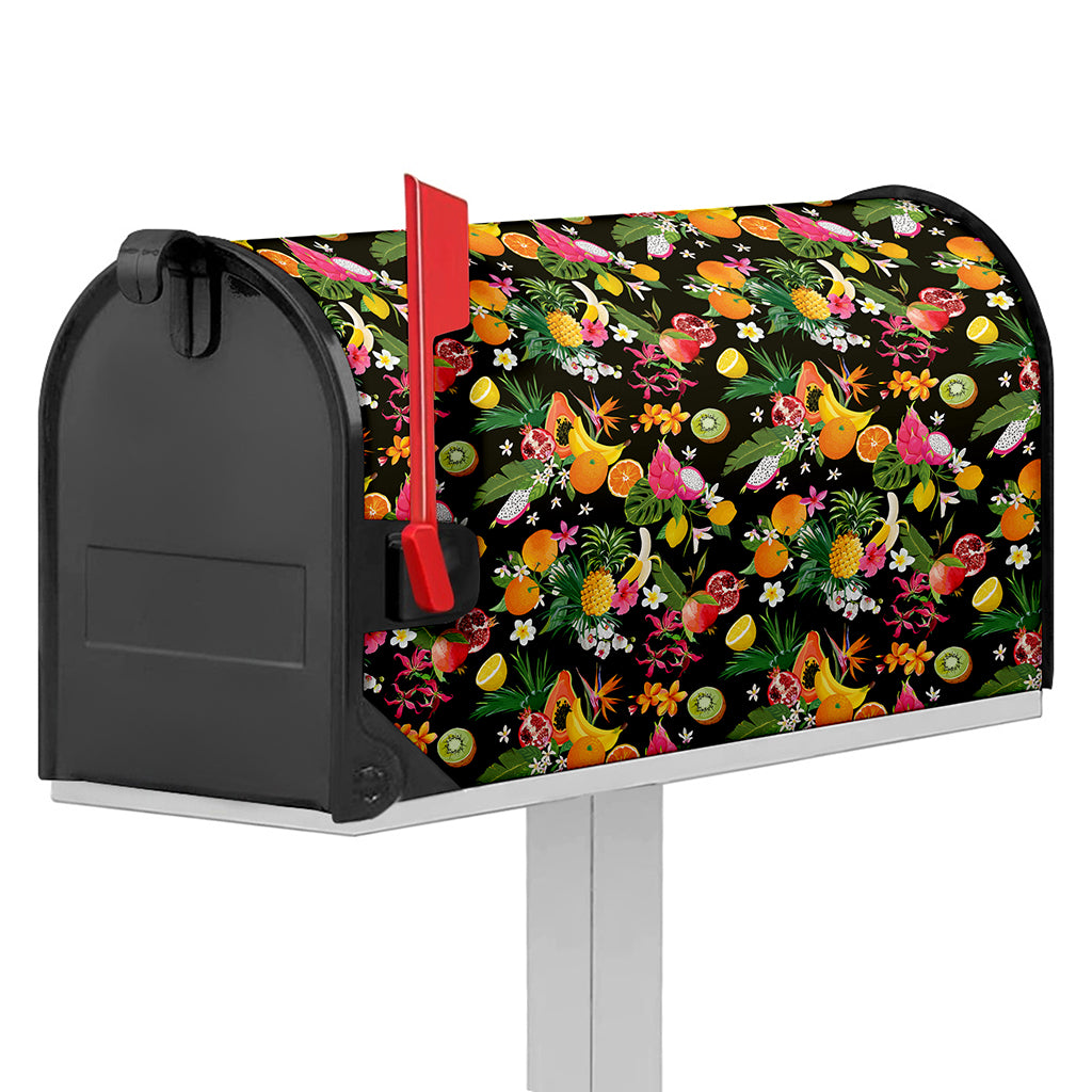 Tropical Paradise Fruits Pattern Print Mailbox Cover