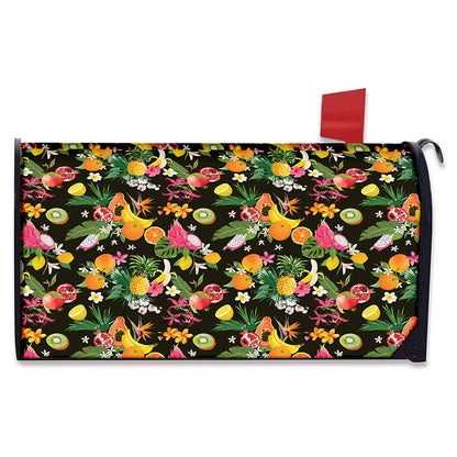 Tropical Paradise Fruits Pattern Print Mailbox Cover