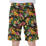Tropical Paradise Fruits Pattern Print Men's Beach Shorts