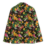 Tropical Paradise Fruits Pattern Print Men's Blazer