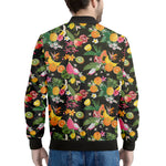 Tropical Paradise Fruits Pattern Print Men's Bomber Jacket