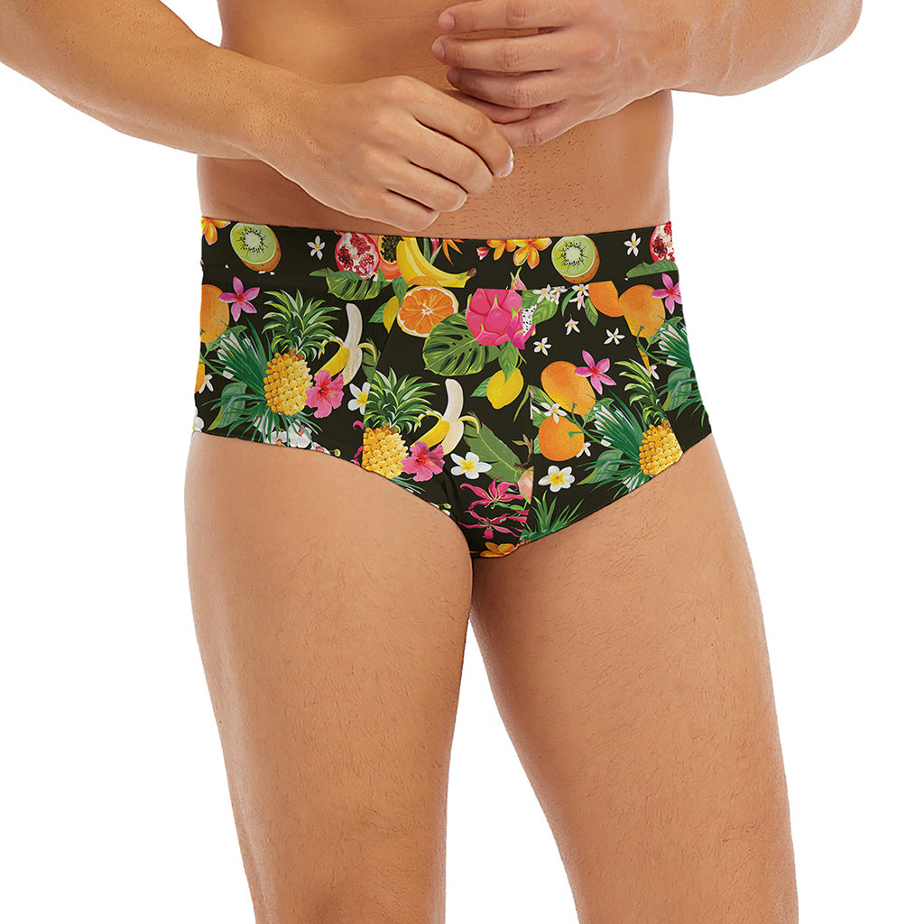 Tropical Paradise Fruits Pattern Print Men's Briefs