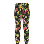Tropical Paradise Fruits Pattern Print Men's leggings