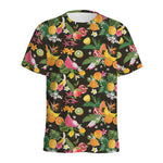 Tropical Paradise Fruits Pattern Print Men's Sports T-Shirt