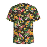 Tropical Paradise Fruits Pattern Print Men's Sports T-Shirt