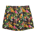 Tropical Paradise Fruits Pattern Print Mesh Shorts