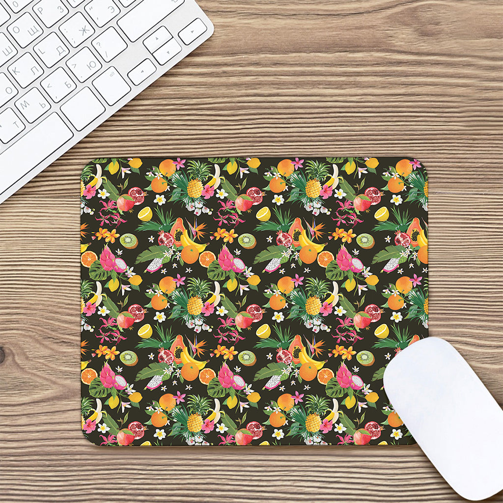 Tropical Paradise Fruits Pattern Print Mouse Pad