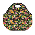 Tropical Paradise Fruits Pattern Print Neoprene Lunch Bag