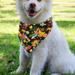 Tropical Paradise Fruits Pattern Print Over The Collar Dog Bandana