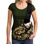 Tropical Paradise Fruits Pattern Print Pet Sling Carrier