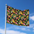 Tropical Paradise Fruits Pattern Print Polyester Flag