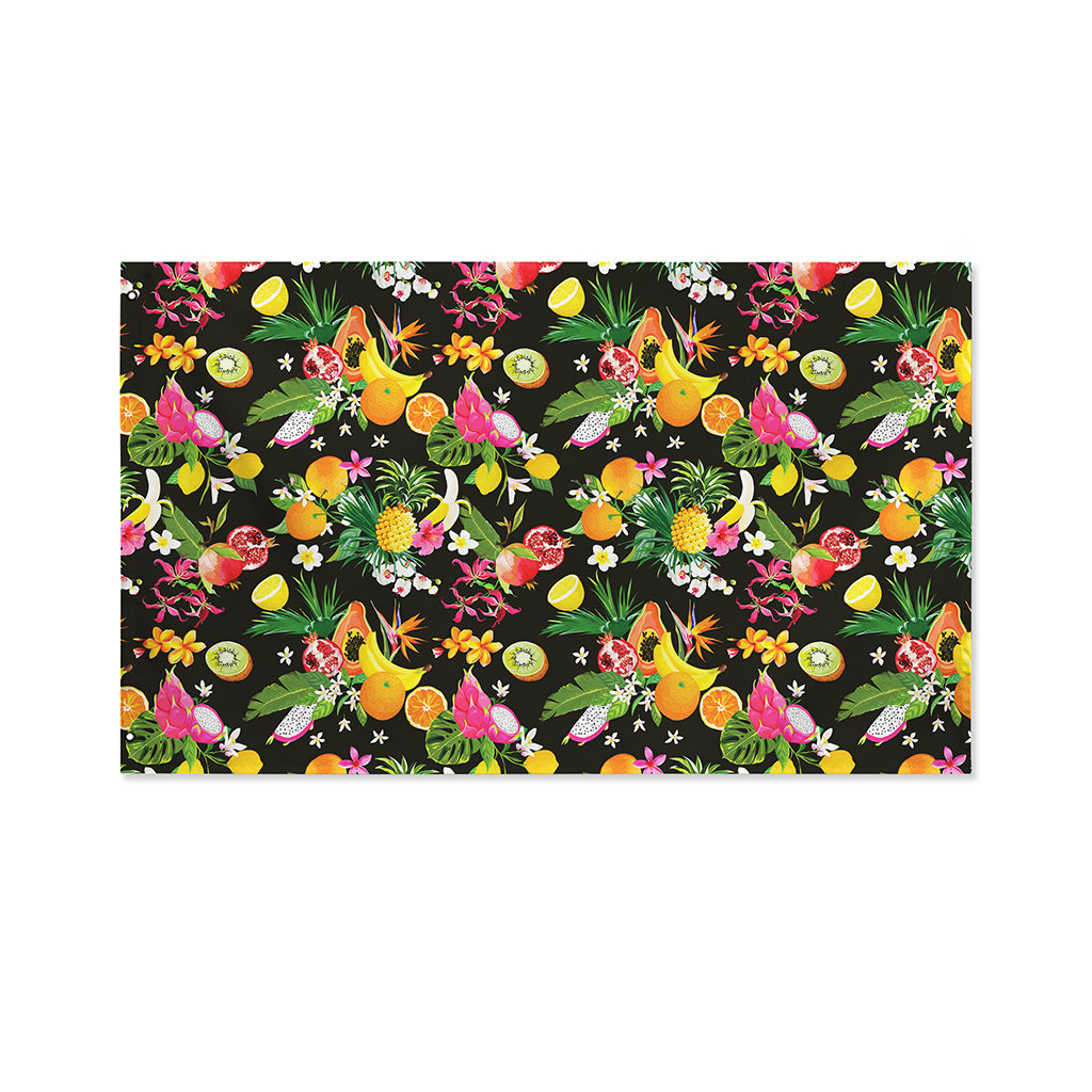 Tropical Paradise Fruits Pattern Print Polyester Flag