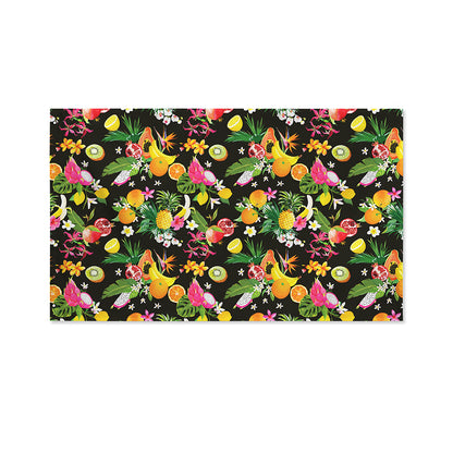 Tropical Paradise Fruits Pattern Print Polyester Flag