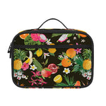 Tropical Paradise Fruits Pattern Print Portable Lunch Bag