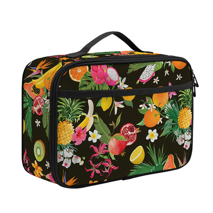 Tropical Paradise Fruits Pattern Print Portable Lunch Bag