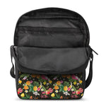 Tropical Paradise Fruits Pattern Print Rectangular Crossbody Bag