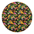 Tropical Paradise Fruits Pattern Print Round Blanket