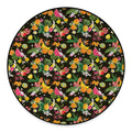 Tropical Paradise Fruits Pattern Print Round Floor Mat